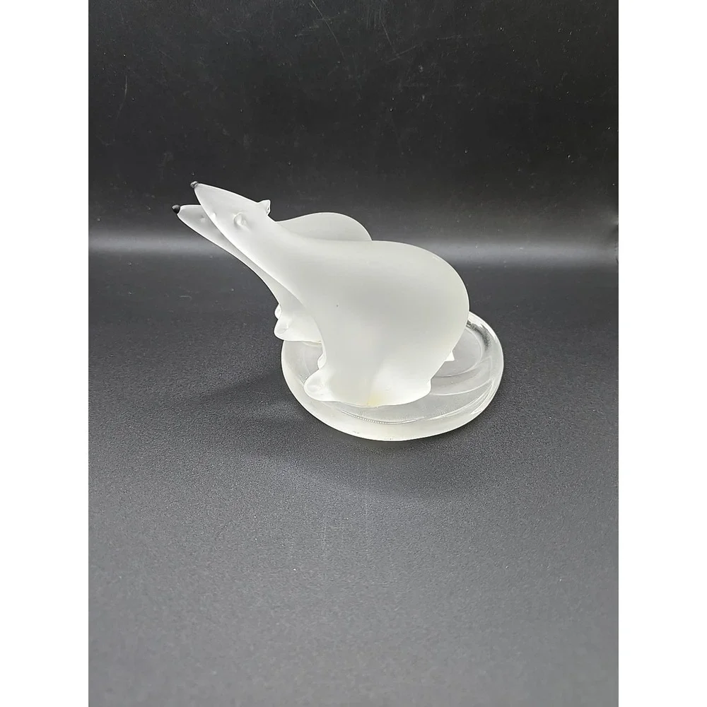 PartyLite Frosted Polar Bears Votive Candle Holder 4" - Picture 3 of 7
